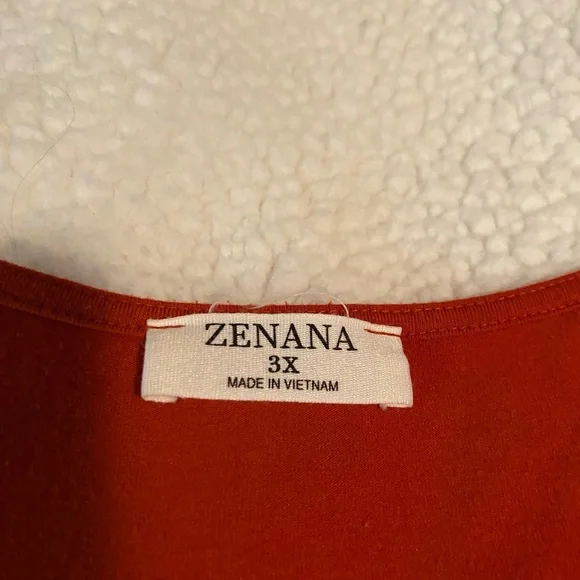 Zenana Outfitters Women’s Dress in Vibrant Orange - Picture 3 of 6